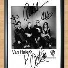Van Halen Signed Autographed Photo Poster Print Memorabilia A2 16.5x23.4""