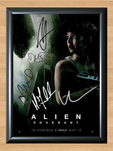 Alien Covenant  Cast Signed Autographed Photo Poster Print Memorabilia A2 16.5x23.4""