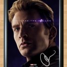 Avengers Endgame Captain America Chris Evans Signed Autographed Photo Poster Print Memorabilia A2 16