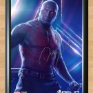 Avengers Infinity War Drax Dave Bautista Signed Autographed Photo Poster Print Memorabilia A2 16.5x2