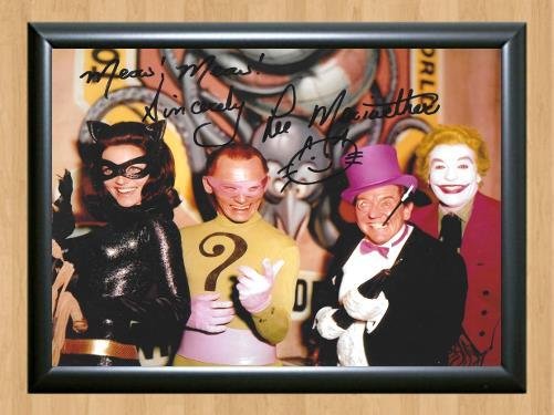 Batman Lee Meriwether Cast Signed Autographed Photo Poster Print Memorabilia A2 16.5x23.4""