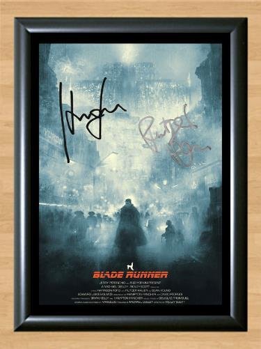 Blade Runner Harrison Ford Signed Autographed Photo Poster Print Memorabilia A2 16.5x23.4""