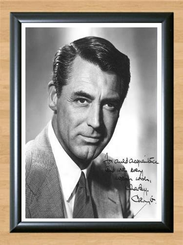 Cary Grant Charade Signed Autographed Photo Poster Print Memorabilia A2 16.5x23.4""