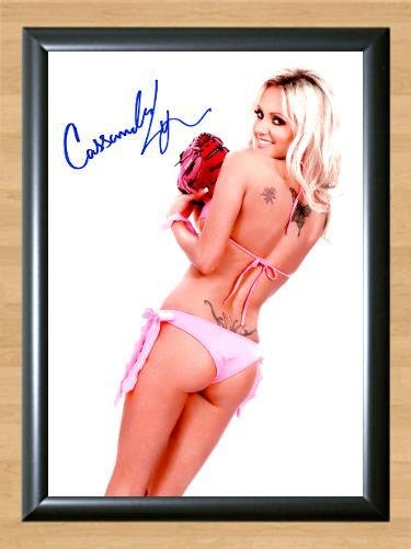 Cassandra Lynn Playboy Model Signed Autographed Photo Poster Print Memorabilia A2 16.5x23.4""