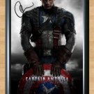 Chris Evan Captain America Marvel Signed Autographed Photo Poster Print Memorabilia A2 16.5x23.4""