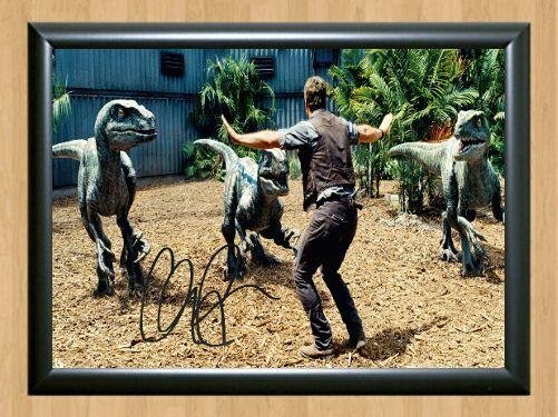 Chris Pratt Jurassic World Signed Autographed Photo Poster Print Memorabilia A2 16.5x23.4""