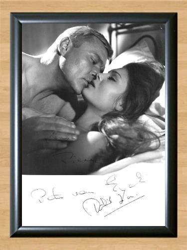 Dalida Peter Van Eyck Signed Autographed Photo Poster Print Memorabilia A2 16.5x23.4""