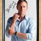Daniel Craig James Bond 007 Signed Autographed Photo Poster Print Memorabilia A2 16.5x23.4""