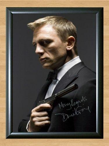 Daniel Craig James Bond 007 Skyfall Signed Autographed Photo Poster Print Memorabilia A2 16.5x23.4""