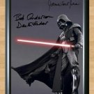Darth Vader Bob Anderson James Earl Jones Signed Autographed Photo Poster Print Memorabilia A2 16.5x
