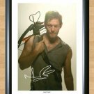 Daryl Dixon The Walking Dead Signed Autographed Photo Poster Print Memorabilia A2 16.5x23.4""