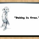 Dobby House Elf is Free Harry Potter Dark Wizards Poster Photo Print A2 16.5x23.4""