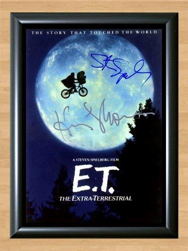 E.T. the Extra-Terrestrial 1982 Signed Autographed Photo Poster Print Memorabilia A2 16.5x23.4""