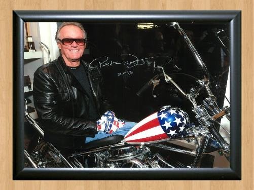 Easy Rider Peter Fonda Signed Autographed Photo Poster Print Memorabilia A2 16.5x23.4""