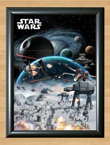Empire Strikes Back  Poster Hoth Battle  Print Star Wars Episode V 5 A2 16.5x23.4""