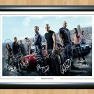 Fast And Furious 6 Cast x 10 Signed Autographed Photo Poster Print Memorabilia A2 16.5x23.4""