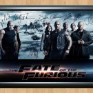 Fate of the Furious Fast 8 Cast Signed Autographed Photo Poster Print Memorabilia A2 16.5x23.4""