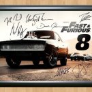 Fate of the Furious Fast 8 Cast Signed Autographed Photo Poster Print Memorabilia A2 16.5x23.4""