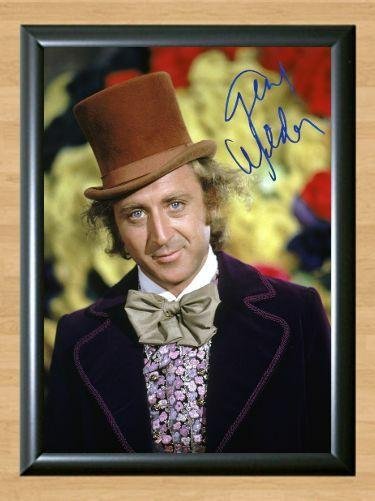 Gene Wilder Willy Wonka Signed Autographed Photo Poster Print Memorabilia A2 16.5x23.4""