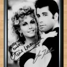 Grease John Travolta Olivia Newton Signed Autographed Photo Poster Print Memorabilia A2 16.5x23.4""