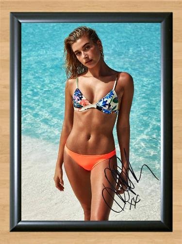 Hailey Baldwin Sexy Model Signed Autographed Photo Poster Print Memorabilia A2 16.5x23.4""