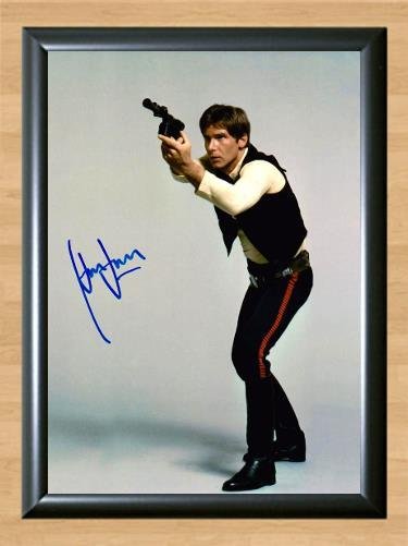 Harrison Ford Star Wars Han Solo Signed Autographed Photo Poster Print Memorabilia A2 16.5x23.4""