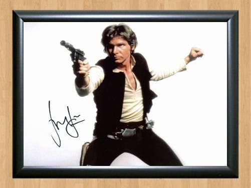 Harrison Ford Star Wars Han Solo Signed Autographed Photo Poster Print Memorabilia A2 16.5x23.4""