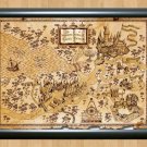 Harry Potter World Map Wall Home Decor Photo Poster Picture Print A2 16.5x23.4""
