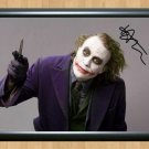 Heath Ledger The Joker Batman Dark Knight Signed Autographed Photo Poster Print Memorabilia A2 16.5x
