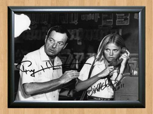 James Bond Guy Hamilton Britt Ekland Signed Autographed Photo Poster Print Memorabilia A2 16.5x23.4"