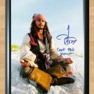 Johnny Depp Pirates Of The Caribbean Signed Autographed Photo Poster Print Memorabilia A2 16.5x23.4"