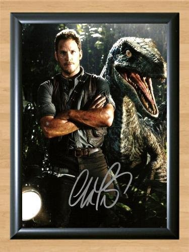 Jurassic World Chris Pratt Signed Autographed Photo Poster Print Memorabilia A2 16.5x23.4""