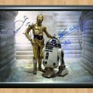 Kenny Baker Anthony Daniels R2D2 C3PO Star Wars Signed Autographed Photo Poster Print Memorabilia A2