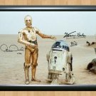 Kenny Baker Anthony Daniels R2D2 C3PO Star Wars Signed Autographed Photo Poster Print Memorabilia A2