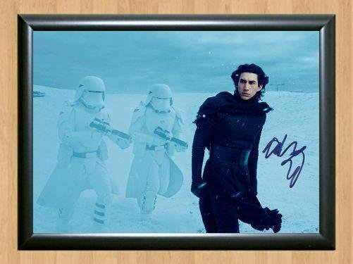 Kylo Ren Adam Driver Star Wars Signed Autographed Photo Poster Print Memorabilia A2 16.5x23.4""