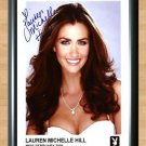Lauren Michelle Hill Playboy Signed Autographed Photo Poster Print Memorabilia A2 16.5x23.4""