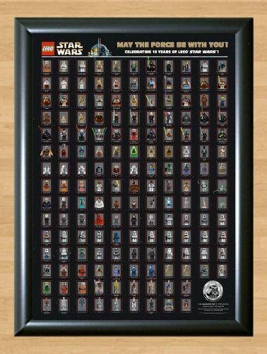Lego Star Wars Characters 10 Years Figures Poster Photo Print Picture List A2 16.5x23.4""