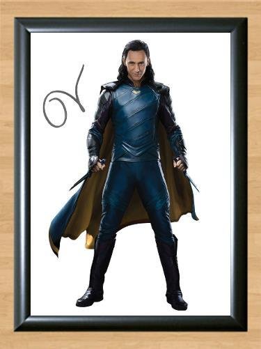 Loki Tom Hiddleston Thor Ragnarok  Signed Autographed Photo Poster Print Memorabilia A2 16.5x23.4""