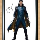 Loki Tom Hiddleston Thor Ragnarok  Signed Autographed Photo Poster Print Memorabilia A2 16.5x23.4""