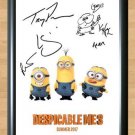 Minions Despicable Me 3 Signed Autographed Photo Poster Print Memorabilia A2 16.5x23.4""