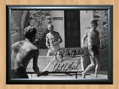 Paul Newman Robert Redford Ping Ping Mexico Signed Autographed Photo Poster Print Memorabilia A2 16.