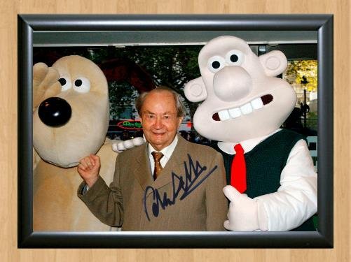 Peter Sallis Wallace Gromit Signed Autographed Photo Poster Print Memorabilia A2 16.5x23.4""