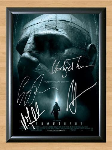 Prometheus Alien Cast Signed Autographed Photo Poster Print Memorabilia A2 16.5x23.4""