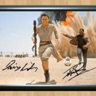 Rey Daisy Ridley Finn John Boyega Star Wars Signed Autographed Photo Poster Print Memorabilia A2 16.
