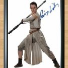 Rey Daisy Ridley Star Wars Signed Autographed Photo Poster Print Memorabilia A2 16.5x23.4""