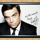 Robbie Williams Signed Autographed Photo Poster Print Memorabilia A2 16.5x23.4""