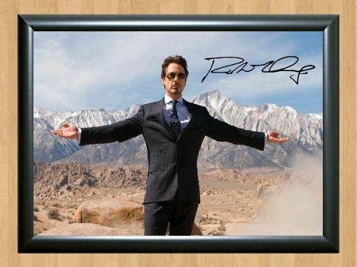 Robert Downey Jr Iron Man Avengers Signed Autographed Photo Poster Print Memorabilia A2 16.5x23.4""