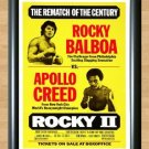 Rocky II Sylvester Stallone Print Poster Photo Wall Picture Home Decor A2 16.5x23.4""