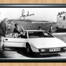 Roger Moore James Bond 007 Lotus Esprit S1 Signed Autographed Photo Poster Print Memorabilia A2 16.5