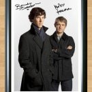 Sherlock Cumberbatch Freeman Signed Autographed Photo Poster Print Memorabilia A2 16.5x23.4""